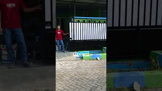 PINTU DORONG MINIMALIS | BENGKEL LAS INDAH MAKMUR | SERANG BANTEN | 087776222780