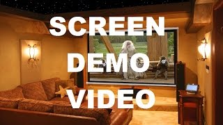 Electric Projector Screen Video Demonstration - ABIS