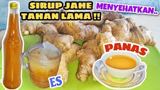 CARA MEMBUAT SIRUP JAHE YANG ENAK, SEHAT & TAHAN LAMA TANPA BAHAN PENGAWET‼️