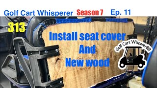 How to install seat cover on golf cart