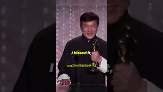 Jackie Chan gets long awaited oscar award✨🥇  #motivation