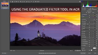 Graduated filter tool in adobe camera raw tutorial