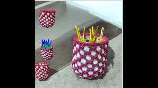 Tuto housse pour pot au crochet spécial gaucher @AlextitiaTutoCrochet