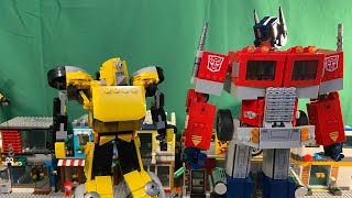 LEGO transformers bumblebee stop motion!