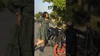 Instagram girl bike rider || ktm lover || girl ktm bike riding || princi sanju 99 ktm bike riding