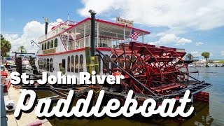 Paddle Boat Lunch Cruise on the St Johns Rivership Co | Florida Summer Vacation Series