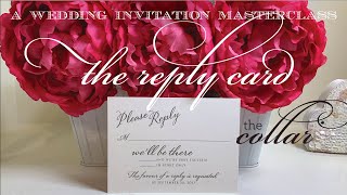 Reply Card Masterclass - Completing Your Reply Card