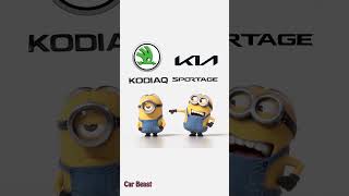 Skoda kodiaq vs KIA sportage minion style funny.#status #tiktok #funny #trending #car #asmr #foryou