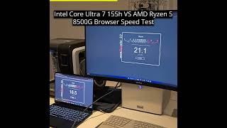 Intel Core Ultra 7 155h vs AMD Ryzen 5 8500G #intel #amd #pcbuild #computers #techreview #lenovo