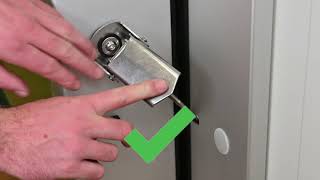 Instructions CA door clamp