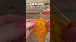 How to Crochet the Moss Stitch 🧶 Crochet, Garden, Repeat