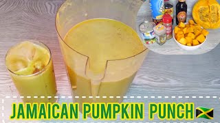 Jamaican Pumpkin Punch Recipe//Pumpkin Drink With Stout//Strong Back Punch//Creamy Pumpkin Drink