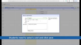 Appointment slots with Google Calendar and Meet