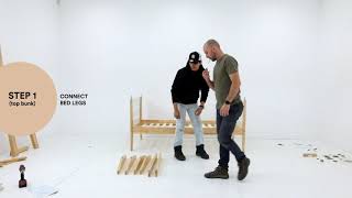 How to assemble A BUNK BED - ASSEMBLY INSTRUCTION VIDEO