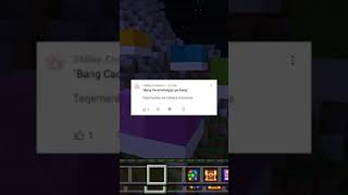 Bang Caca ambil baju emak gue 👕|Q&A Minecraft parkour #shorts #subscribewoy #qna #minecraft #parkour