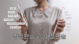 [🎁] 필기만 되는 짭플펜슬? NO! 무선충전까지 되는 짭플펜슬? YES! 가성비 아이패드 펜슬 추천! vs 애플펜슬