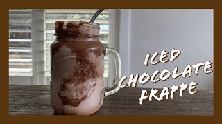 Iced Chocolate Frappe | Easy