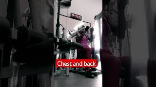 back and chest training #bodybuilding #shortsfeed #backandchestworkout