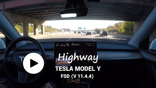 Chicago Sub | Highway | Tesla Model Y | FSD(Full Self-Driving) | AI 자율주행