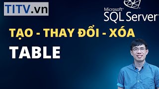 Học SQL Server - Bài 36. Cách tạo, thay đổi cấu trúc và xóa Table