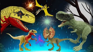 THE EPIC HUNTERS Dinosaur Collection : Pyroraptor , Einiosaurus , Indoraptor ...