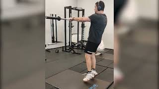 Standing Barbell Pushaway