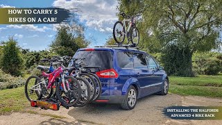 A Bike Rack For A Family Of Five - Installing The Halfords Advanced 4 Bike Tow Bar Mounted Bike Rack