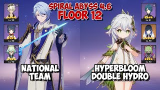 Ayato National & Nahida Yelan Hyperbloom | Spiral Abyss 4.6 | Genshin Impact