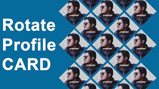 Team Profile Card Rotate Design using CSS