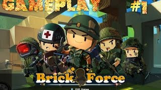 Brick-Force Gameplay FREE MMO Minecraft style Shooter  part 1