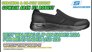 Unboxing & review on feet SKECHERS GO WALK ARCH FIT ROBUST COMFORT SLIP-ON CASUAL 100% ORIGINAL