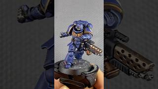 Ultramarine Infernus Marine Painting process! #warhammer #warhammer40000 #40k #miniaturepainting