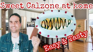 Πως να κάνεις Γλυκό Καλτσόνε στο σπίτι.. How to make Sweet Calzone at home..