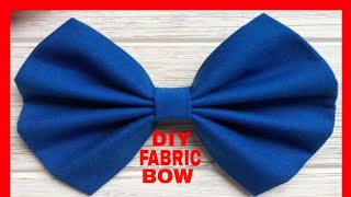 DIY How to make an easy fabric bow, hair/dress accessory