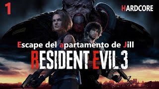 Resident Evil 3 Remake | PC | Hardcore | Gameplay Parte 1 Escape del apartamento de Jill