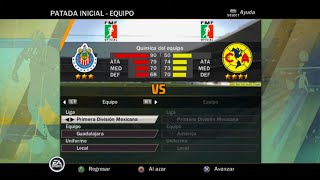 FIFA 11 (PS2) Gameplay - Guadalajara vs Club America