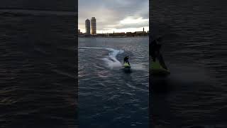 #kawasaki650sx #barcelona #dronevsjetski #djisunset #kawasaki