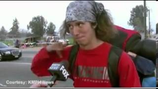 Kai the hatchet weilding hitchhiker's viral video