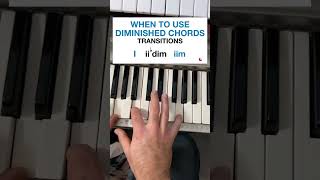 An Effective Way To Use Diminished Chords (Beginner Piano Lesson) #piano #pianotutorial #pianolesson