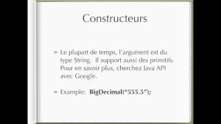 Programmation Java - Grandes Valeurs - BigInteger et BigDecimal