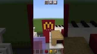 I build new mcdonald's in Minecraft #minecraft #shorts #build #mcdonalds