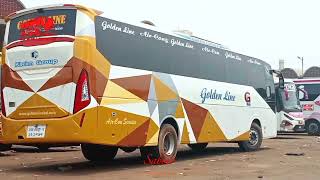 গোল্ডেন লাইন পরিবহন এর নতুন এসি বাস ।। Ac golden Line bus .. BD BUS LOVER SB