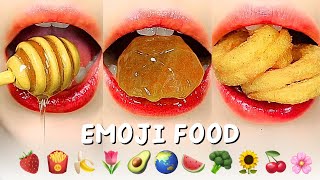 1 Hour Satisfying ASMR Eating EMOJI FOOD CHALLENGE Mukbang Compilation 먹방