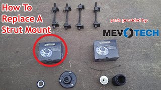 Noisy Front Suspension?  Toyota Upper Strut Mount, Bellow & Bumper Replacement