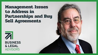 Management Issues to Address in Partnerships and Buy Sell Agreements