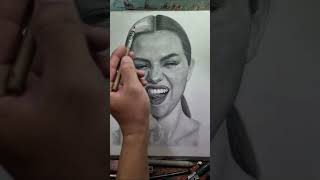 Pencil 'HYPER' Realistic Drawing! How to Draw, Shade Skin Tone in Real-Time