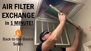 HOW TO Change a Home Ceiling Air Filter // Back-to-the-Basics Series