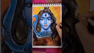 Drawing of Lord Shiva।  #shorts #art #drawing #watercolor #lordshiva #shiva #youtubeshorts #viral