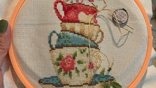 WIP N Chat! Stacked Tea Cups