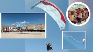 Beautiful Paragliding Show by Sonam Stanzin on The day of Ladakh Festival